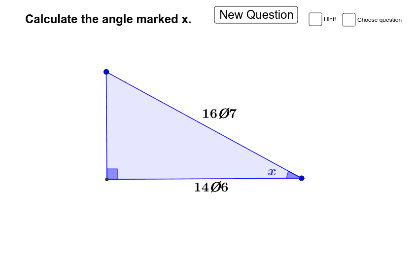 Trigonometry on sale find angle