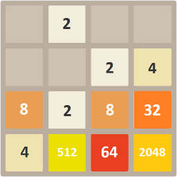 Das Spiel gilt als gewonnen, wenn eine Kachel zu 2048 kombiniert wurde, danach kann in der Regel aber noch weiter gespielt werden.
Das freie, "endlos" Spiel endet wenn kein Feld mehr frei ist und keine gültge Bewegung mehr möglich ist.