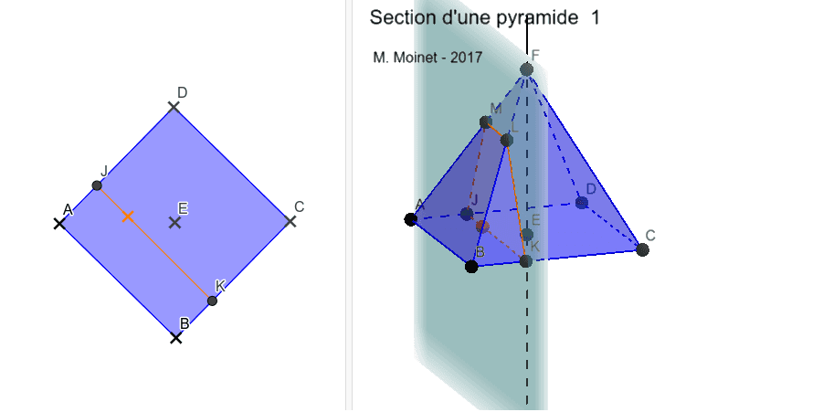 Section Dune Pyramide Par Un Plan Geogebra