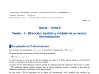 Teoría - 1 - Dirección, sentido y módulo de un vector. Normalización.pdf