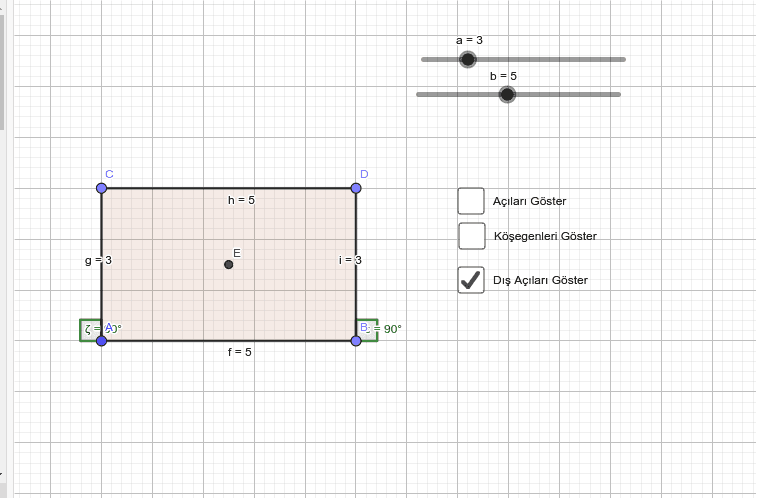 Çokgende Açılar Ve Köşegenler – GeoGebra