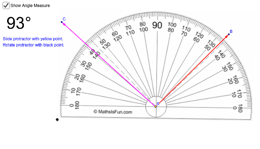 Protractor Postulate (protractor) – Geogebra