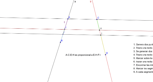 Teorema De Thales Geogebra