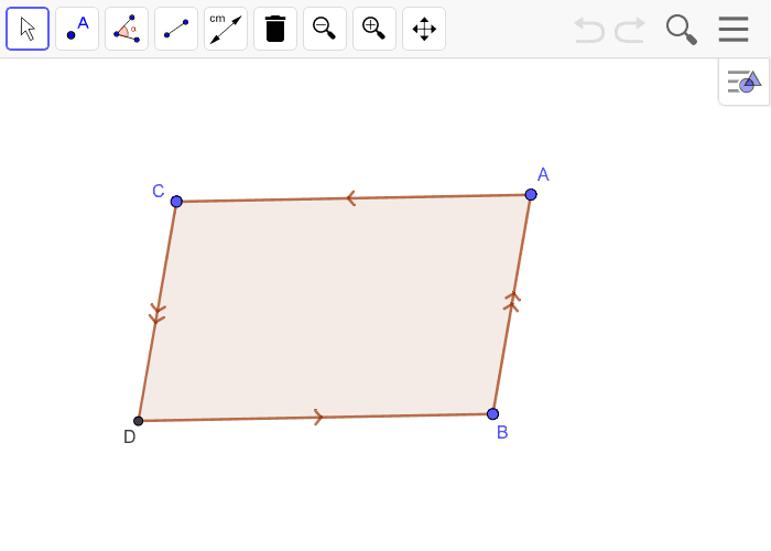 Properties of Parallelograms – GeoGebra