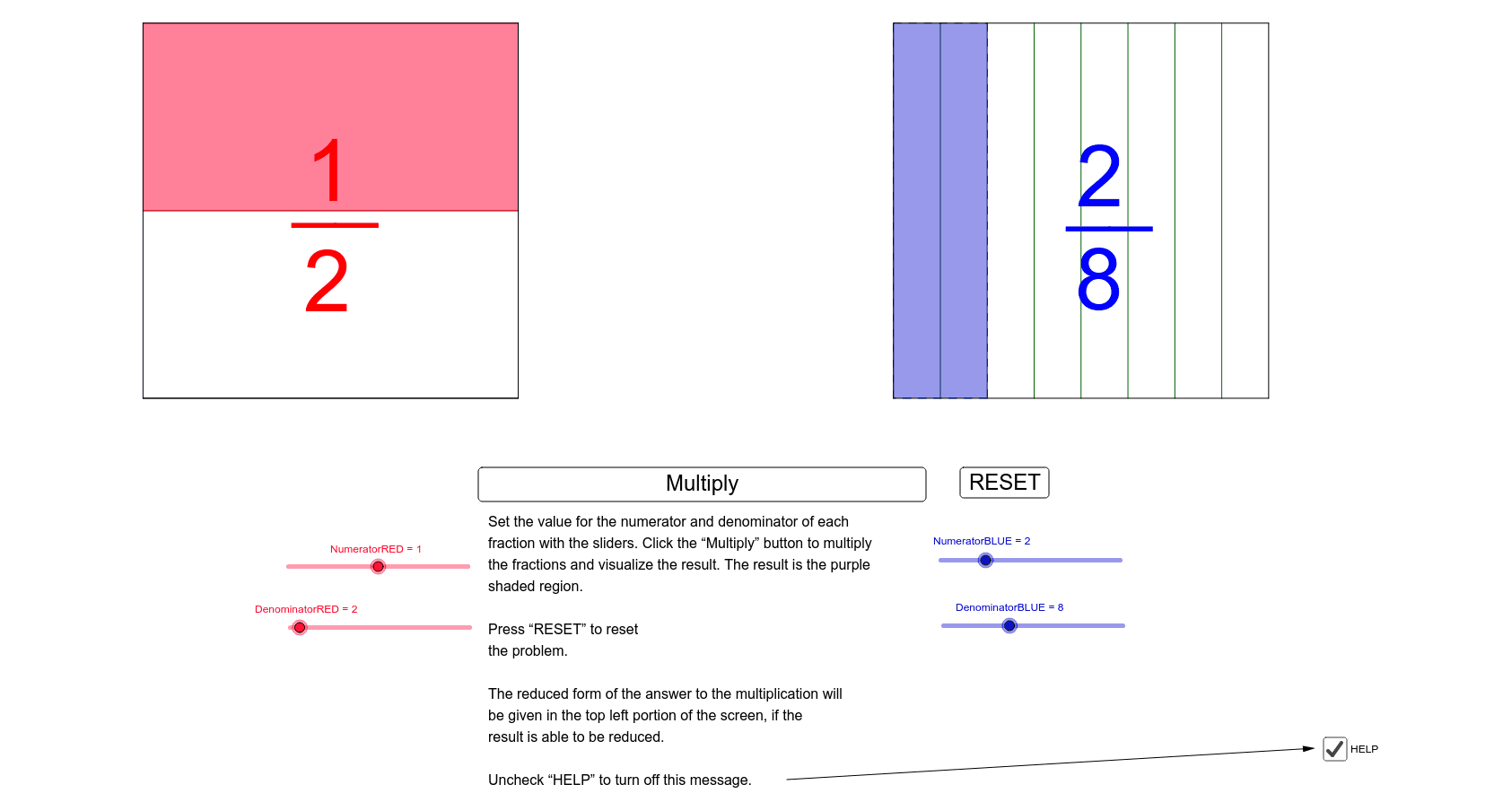 FRACTION - MULTIPLICATION of fractions