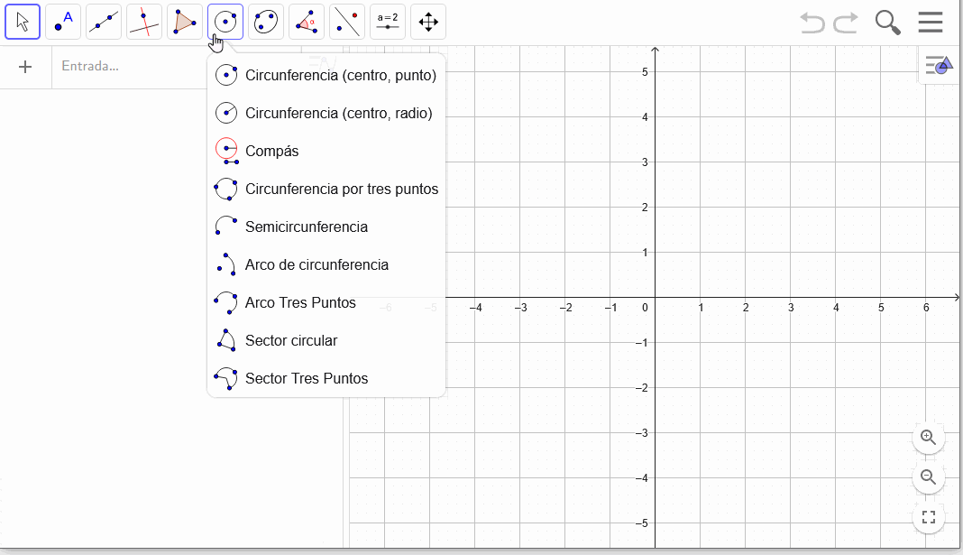 6/ Circulos, compás,  arcos y sectores.