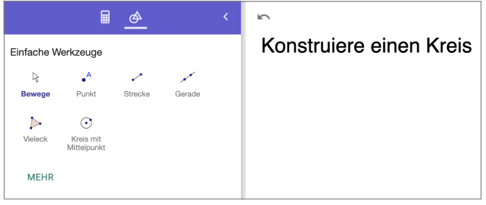 In GeoGebra Classroom wird eine GeoGebra App zu einer Aufgabe