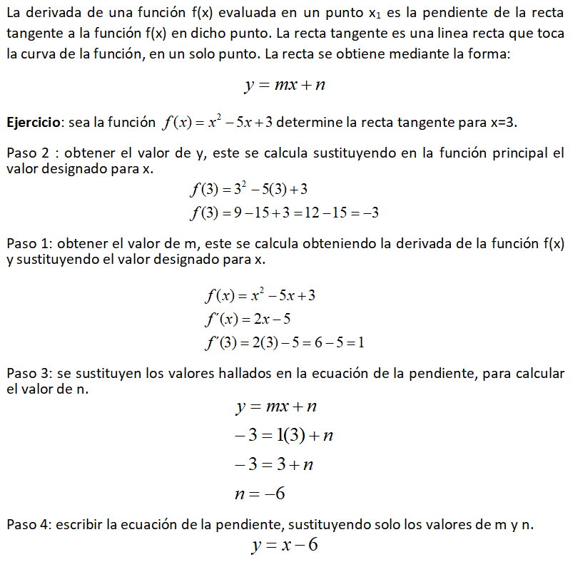 Recta tangente