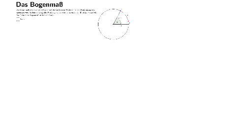 Das Bogenmaß Geogebra