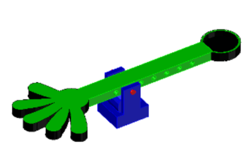 [size=100][left]Fig.  5 Image of Archimedes lever at rest.
Image source: José San Martín-Universidad Rey Juan Carlos[/left][/size]