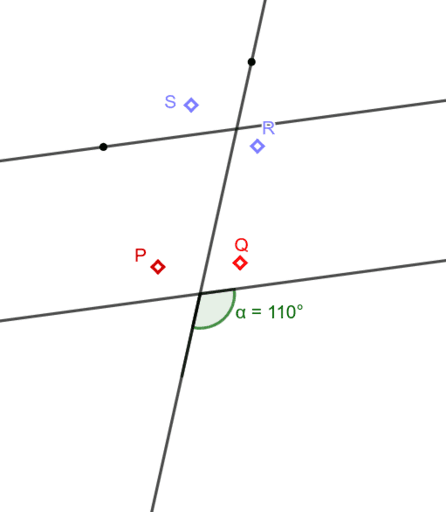 זוגות של זוויות – GeoGebra