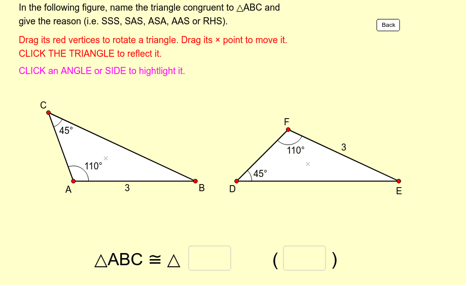 Congruent Triangles Geogebra 4268