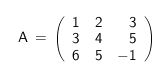 square matrix of order 3.