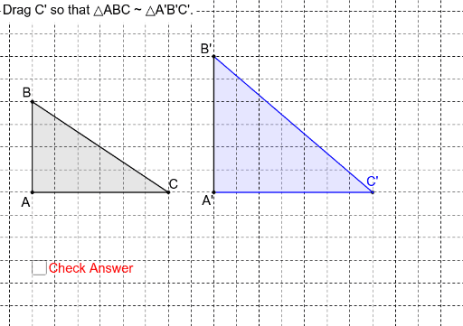 Similarity Question 1 – GeoGebra