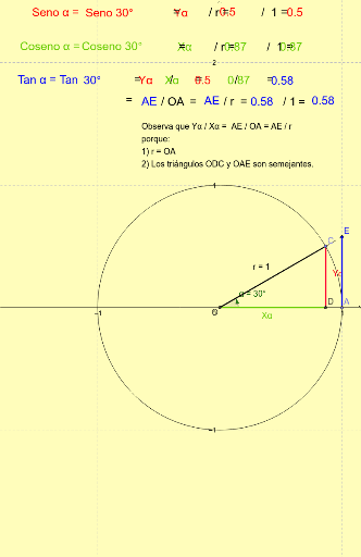 Variación De Xα E Yα Sen Cos Y Tan Geogebra