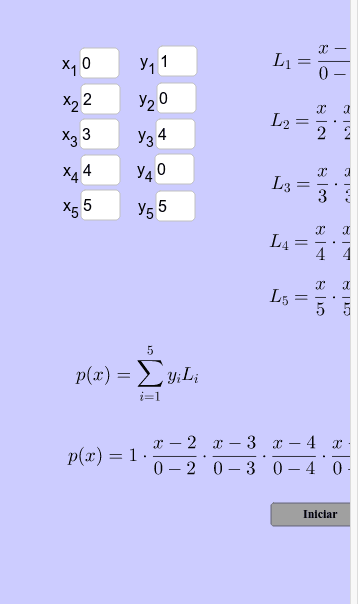 Interpolación Polinómica De Lagrange Geogebra 0867