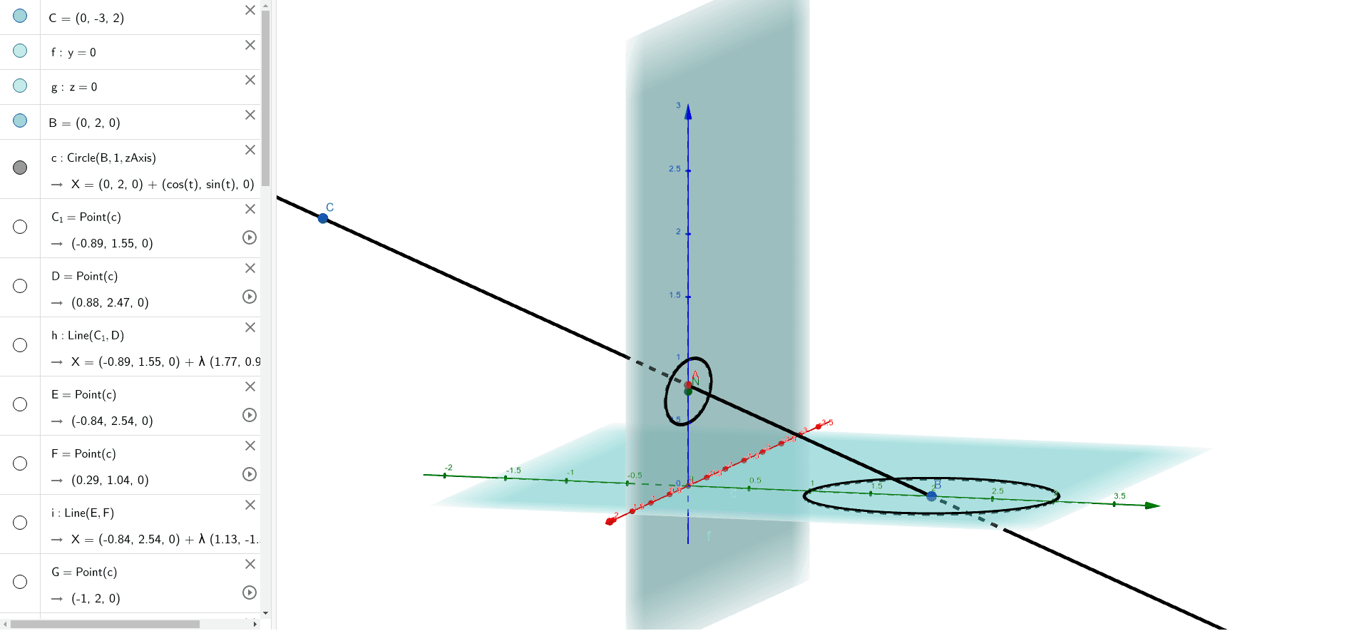 Center Of Image Conic Vs Object Conic Geogebra