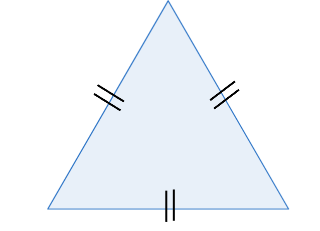 Equilátero: São os que têm os três lados congruentes(iguais).