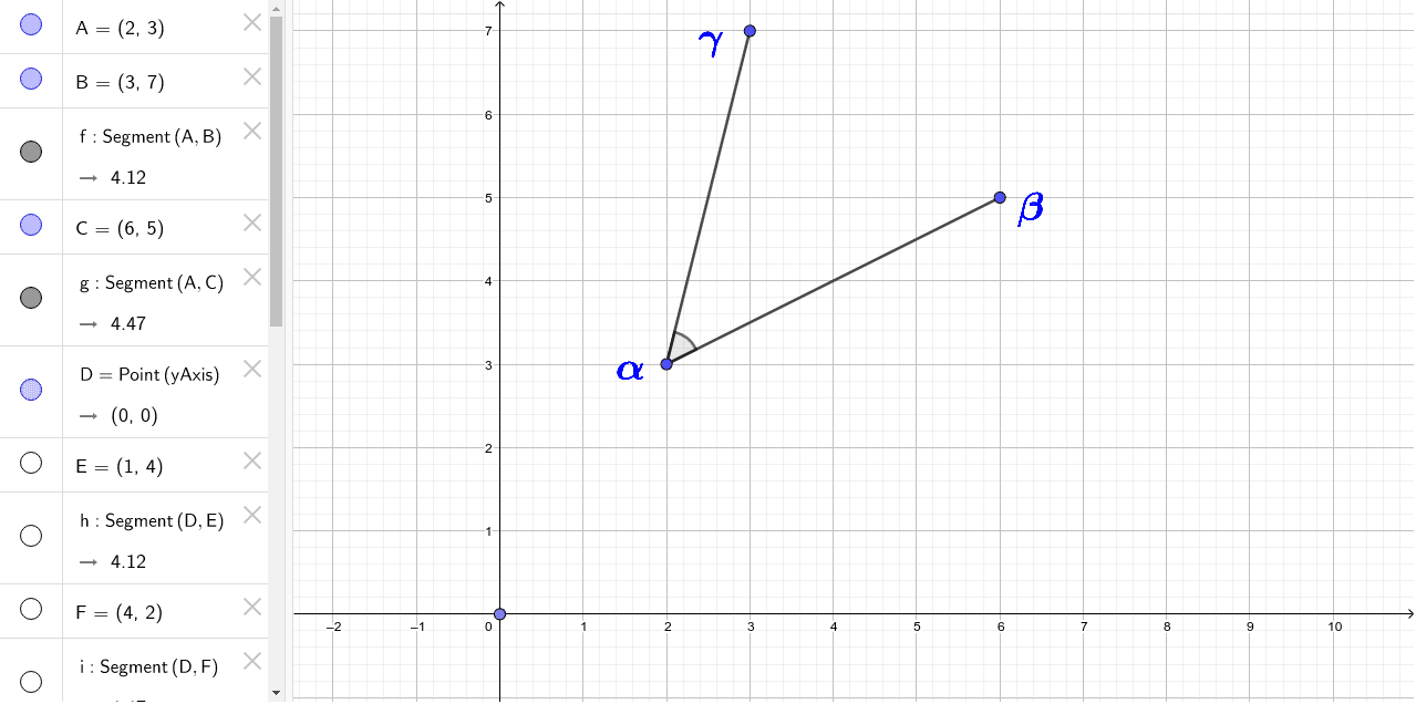 数Ⅲ 半直線のなす角1 – GeoGebra