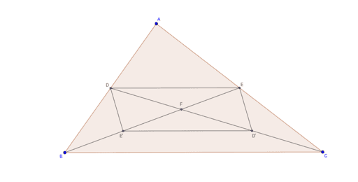 Parallelogram Proof of Centroid as Point of Concurrency – GeoGebra