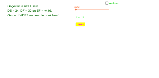 De omgekeerde stelling van Pythagoras – GeoGebra