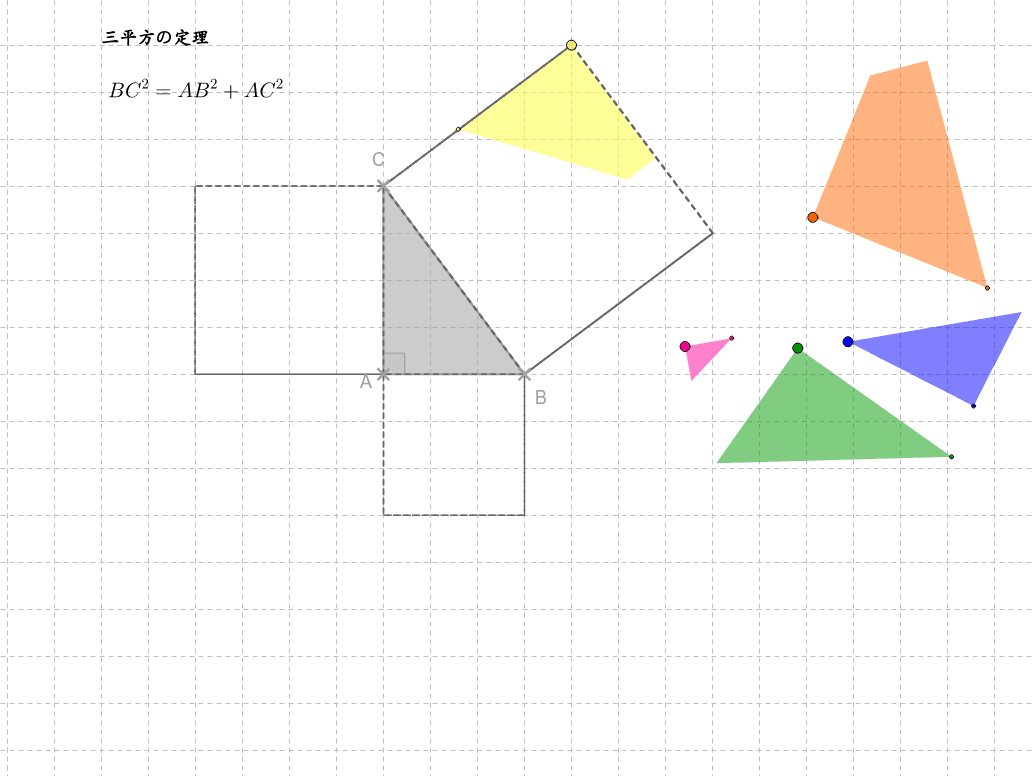 三平方の定理 Geogebra