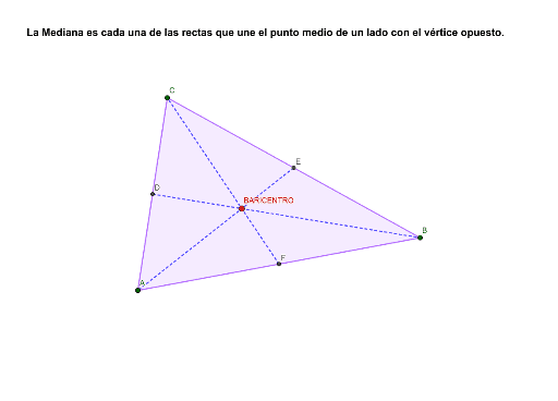 Medianas Y Baricentro De Un Triángulo – Geogebra