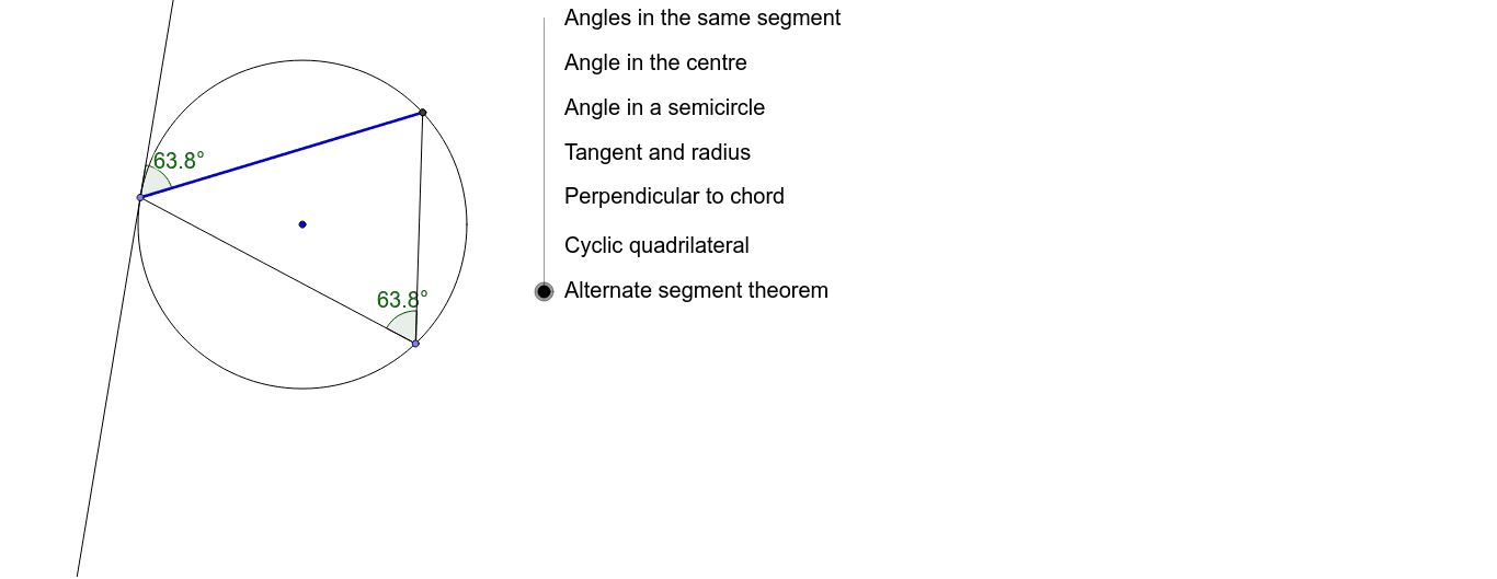 Circle theorems – GeoGebra