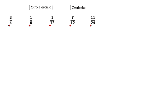 Ordenar Fracciones Geogebra