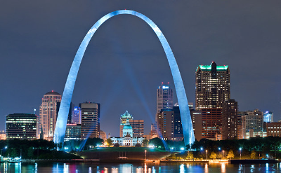 The Gateway Arch in St Loius, Mo., USA, Jefferson National Expansion Memorial