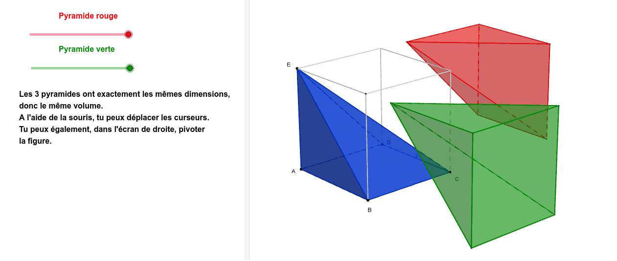 Volume Dune Pyramide 2 Geogebra