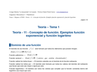 Teoría - 11 - Concepto de función. Ejemplos función exponencial y función logaritmo.pdf