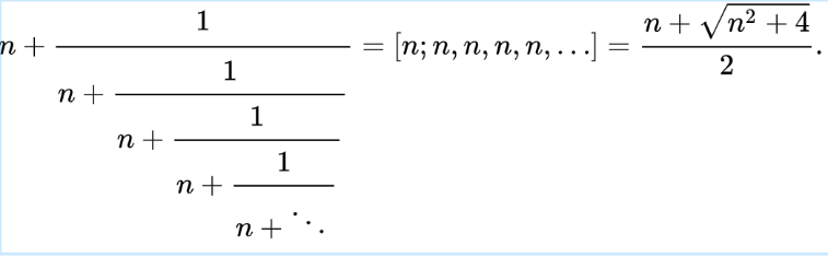 Continued Fraction and Closed Form for Metallic Ratios