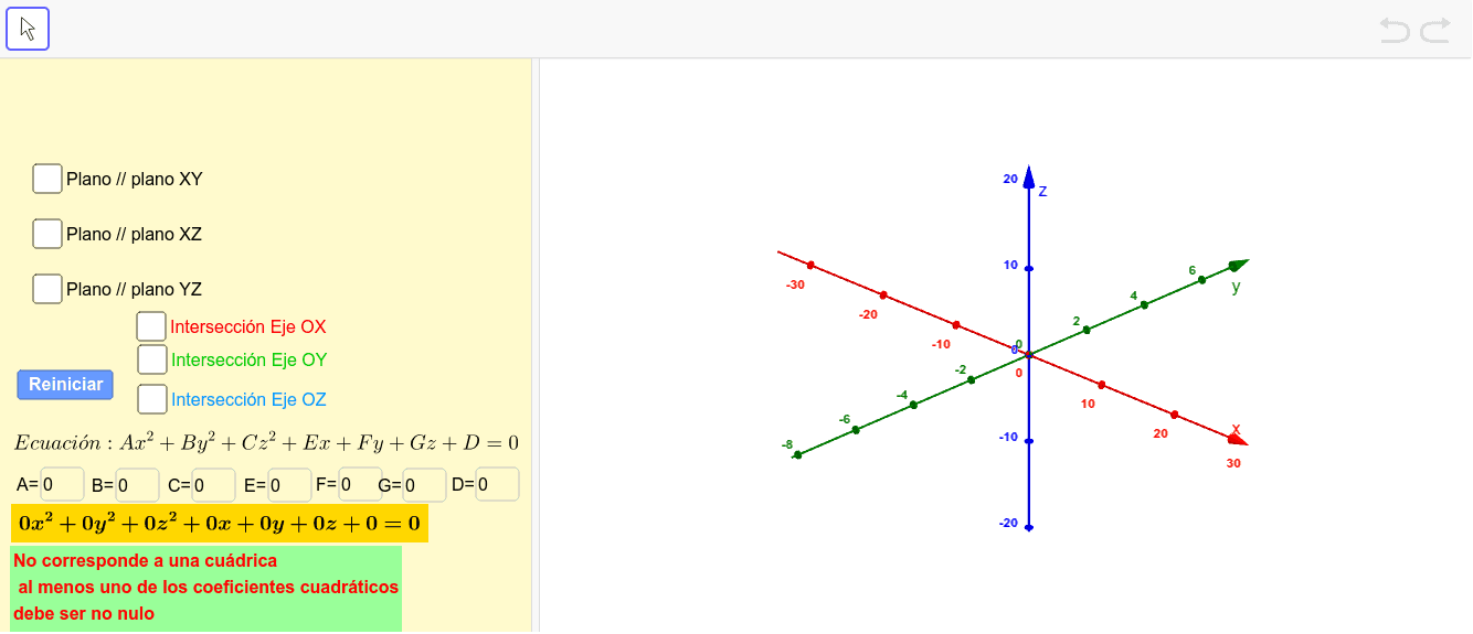 Superficies Cuádricas – GeoGebra